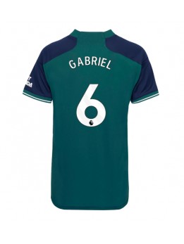 Arsenal Gabriel Magalhaes #6 Ausweichtrikot für Frauen 2023-24 Kurzarm